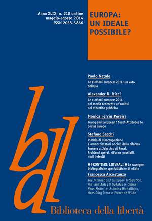 Anno XLIX, n. 210, maggio-agosto 2014